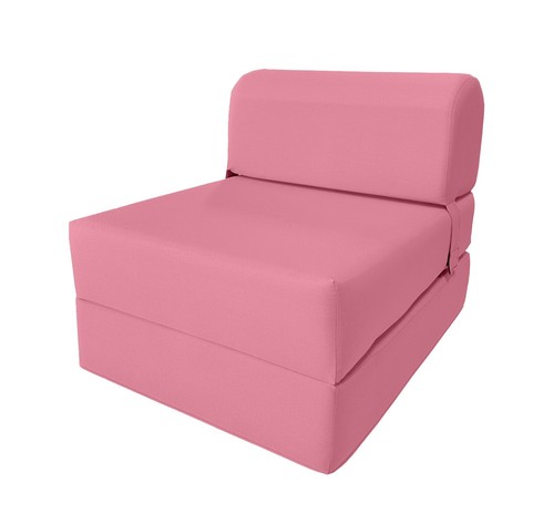 Pink sleeper chair folding - pink,