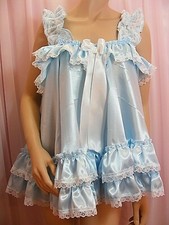 sissy ADULT baby dress satin