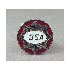 BSA ROUND SILVER MOTOR BIKE