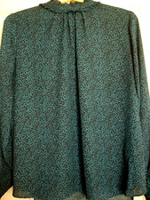 Sexy Sissy Secretary Governess High Neck Blouse Size 18 40 Chest