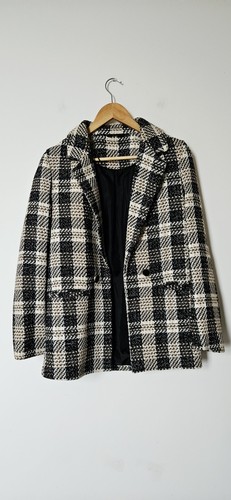 Brown white check tweed - f&f,