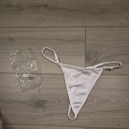 Bnwt white satin diamante - satin,