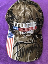 Donald Trump Camouflage Cap “SIGNED” In 2024