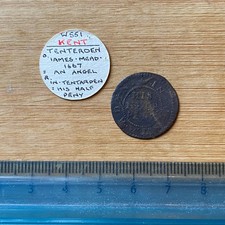 17th Century Trade Token Kent Ex-Noonans 8.10.24 Part Lot Tenterden (rf #a13 UK)
