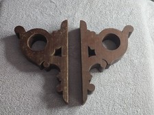Antique Pair Of Wood Corbel
