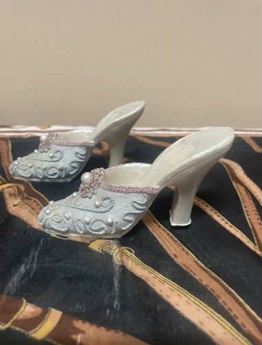 Two vintage miniature shoe