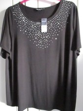 BONMARCHE BLACK EMBELLISHED