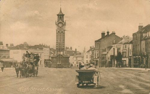 Epsom surrey high street clock - surrey,