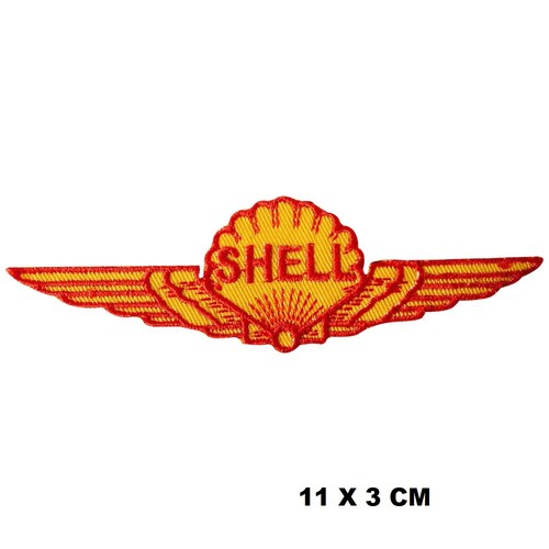 Shell logo wings iron sew - logo, on