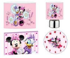 MINNIE MOUSE DAISY - 10" Lightshade, Touch Lamp, Wall Art, Wall Clock or Bundle