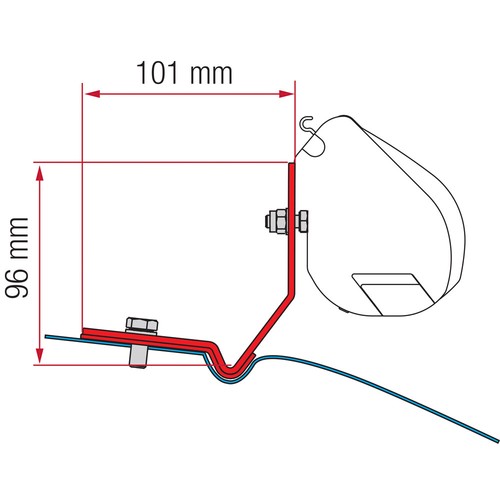 Fiamma awning kit - for, caddy