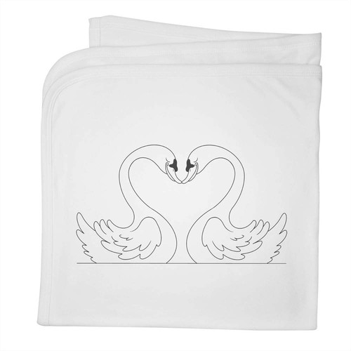 Swans love baby blanket - 'swans,