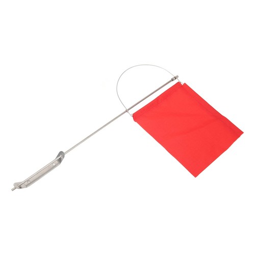 Red wind indicator flag - red,