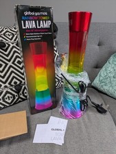 Global Gizmos Rainbow Tower Lava Lamp / Relaxing Mood Lights / Multi Colour Lamp