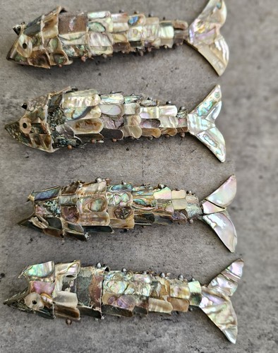 Vintage articulated fish - vintage,
