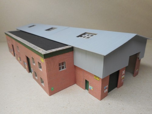 Gauge locomotive shed model - n,