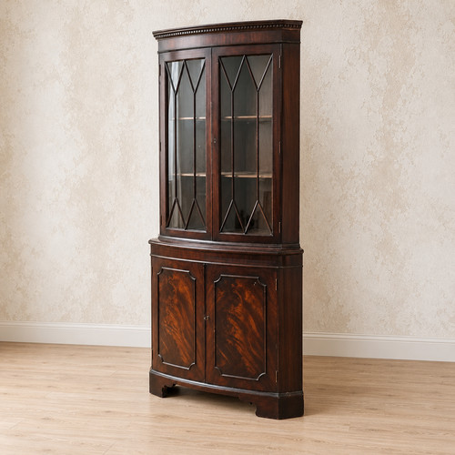 Mahogany corner display - mahogany,