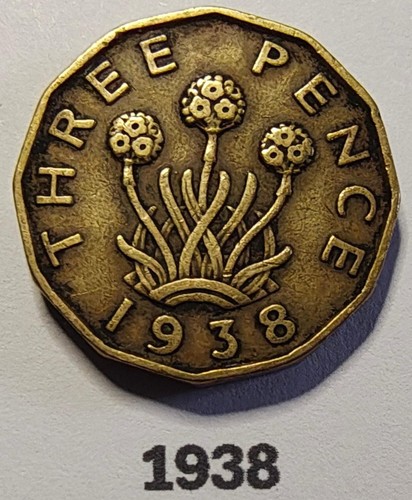1938 king george brass 3d - 1938,