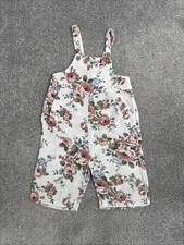 Newbie Floral Dungarees Jumpsuit Playsuit Girls 2-3 Years 98 Cm 100% Cotton