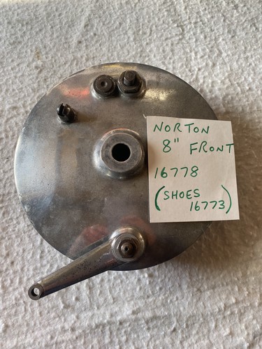 Norton front brake plate - front,