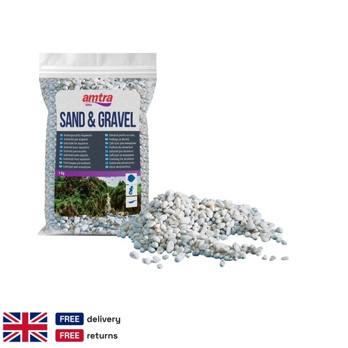 White aquarium gravel natural - aquarium,