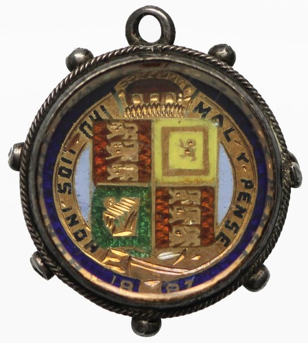 Victoria enamelled sixpence - victoria,