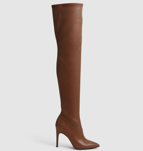 Reiss caia brown leather - caia, thigh