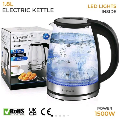 Electric kettle glass - 1.8l,