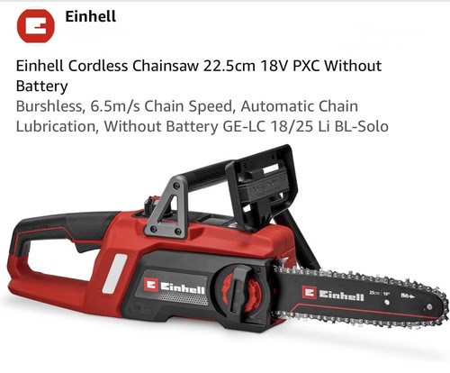 Einhell cordless chainsaw - einhell,