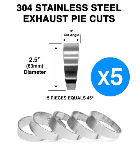 Inch 63mm pie cut 45 - pie,