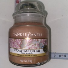 Yankee Candle Snowflake Cookie 104 G Small Scented Candle Christmas Gift New UK
