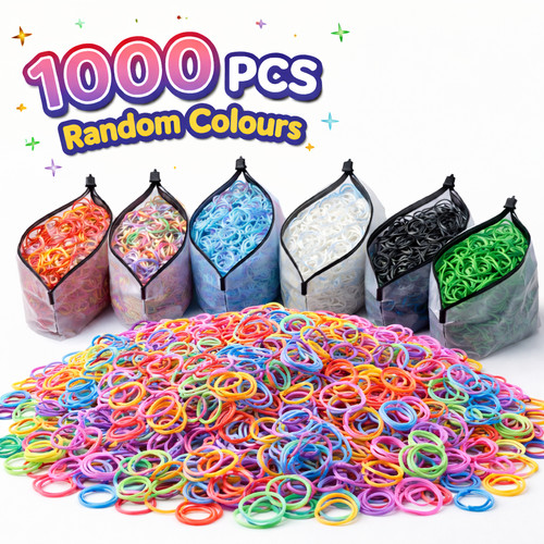 1000 mini hair elastics rubber - 1000,
