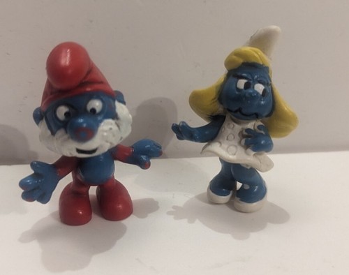 Smurf figures job - smurf, original