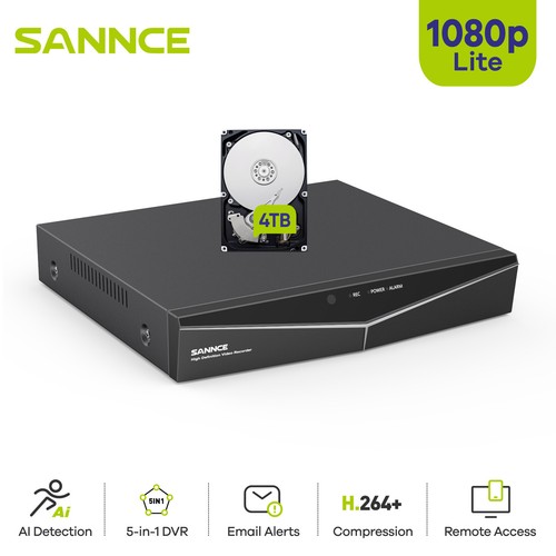 Sannce 16ch 1080p lite dvr - 16ch,