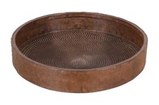 Large Vintage Indian Iron Kadai Fire Pit BBQ With Stand