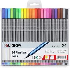 10 12 20 24 Fineliner Pen Set Fine Liner Colouring Fineliners Assorted Colours