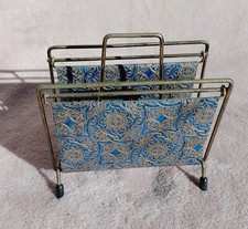 Wonderful Vintage Letter Rack In Mid Century Magazine Holder Style