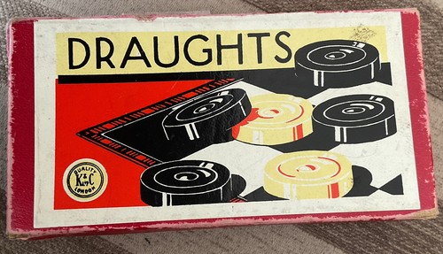 Vintage wooden turned draught - vintage,