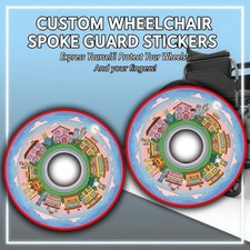 Wheelchair Spoke Guard Sticker