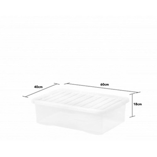 Wham clear plastic - storage, box