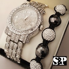 Men Hip Hop Iced White Gold PT