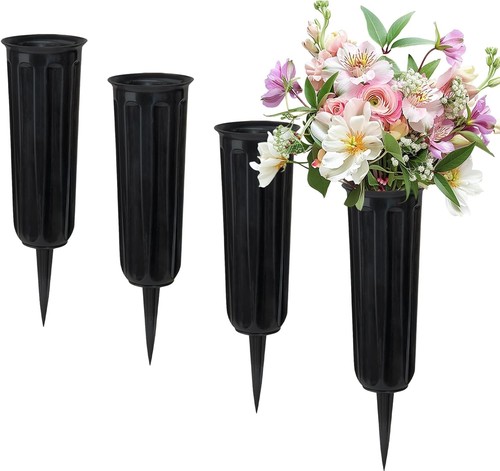 Pieces grave vases with - 4,