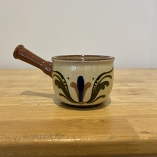 Vintage Small Studio Pottery Conserves Pot With Handle Torquay Ware Motto