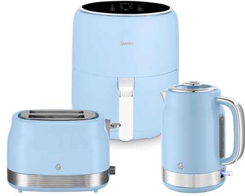 Swan retro blue kitchen set - swan,