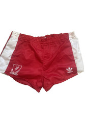 Liverpool FC 1980s Adidas Vintage Football Running Shorts XS, 26" Season 87- 89