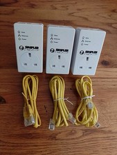 3 x Simpler 200Mbps PLC  Mini Passthrough Adapters