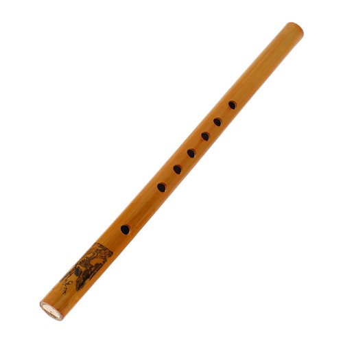 Yellow bamboo flute vertical - bamboo,