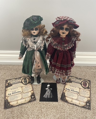 Porcelain horror doll set - porcelain,