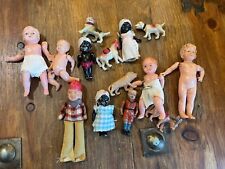 SMALL COLLECTION OF VINTAGE DOLLS AND ANIMALS CELLULOID/PLASTIC