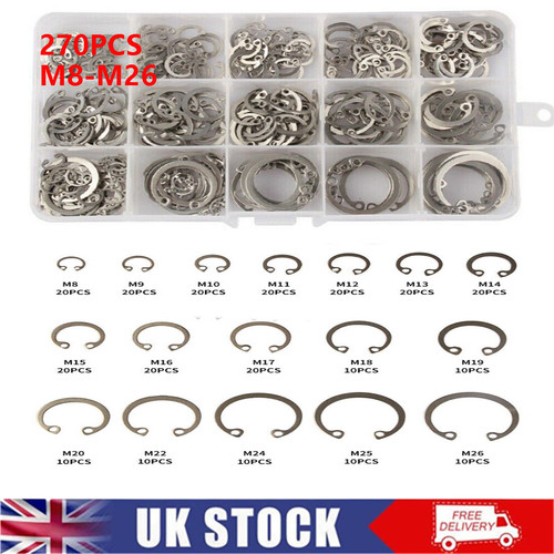 270pcs 304 stainless steel - 270pcs,
